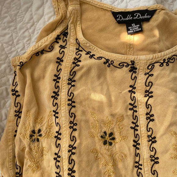 Yellow Embroidered Dress - Picture 4 of 7